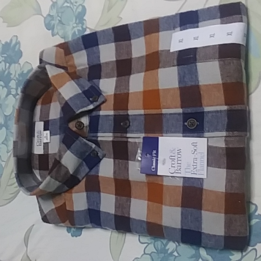 Shirt, Croft & Barrow, Plaid XL